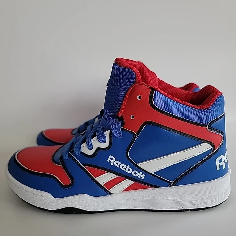 Size 6 Reebok BB4500 Court Sneakers Kids HP4378 Blue/red/black